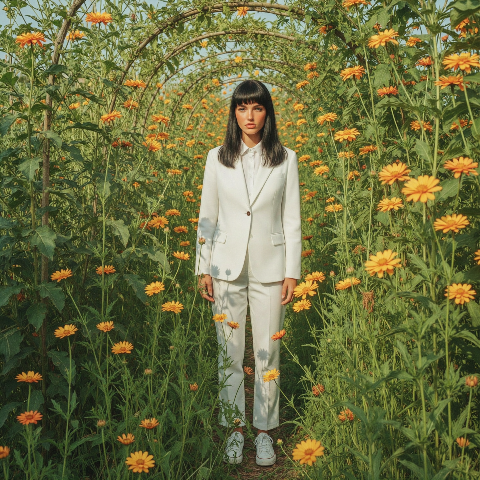 Veronica_KUNG-LUMIBAO_A_26_year-old_girl_in_a_white_suit_stands_in_a_vibrant_tunnel_of_b49f0e5b-01bc-4c6b-9c09-001f64260b48